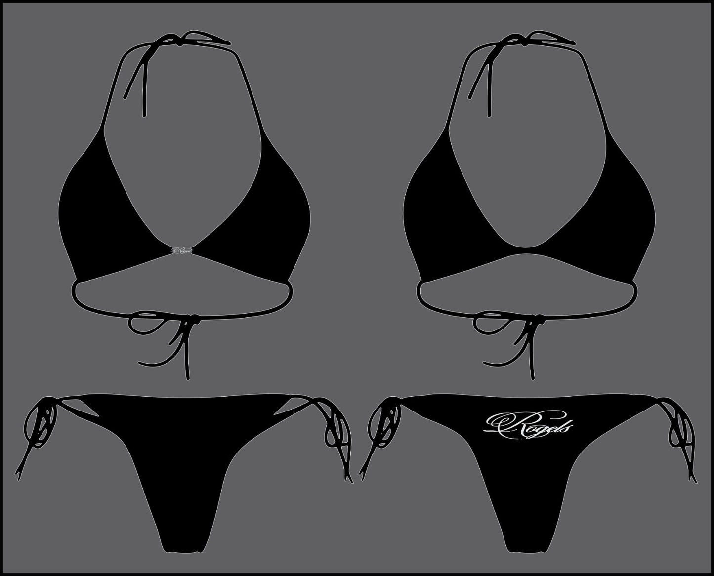 Black Rogels bathing suit