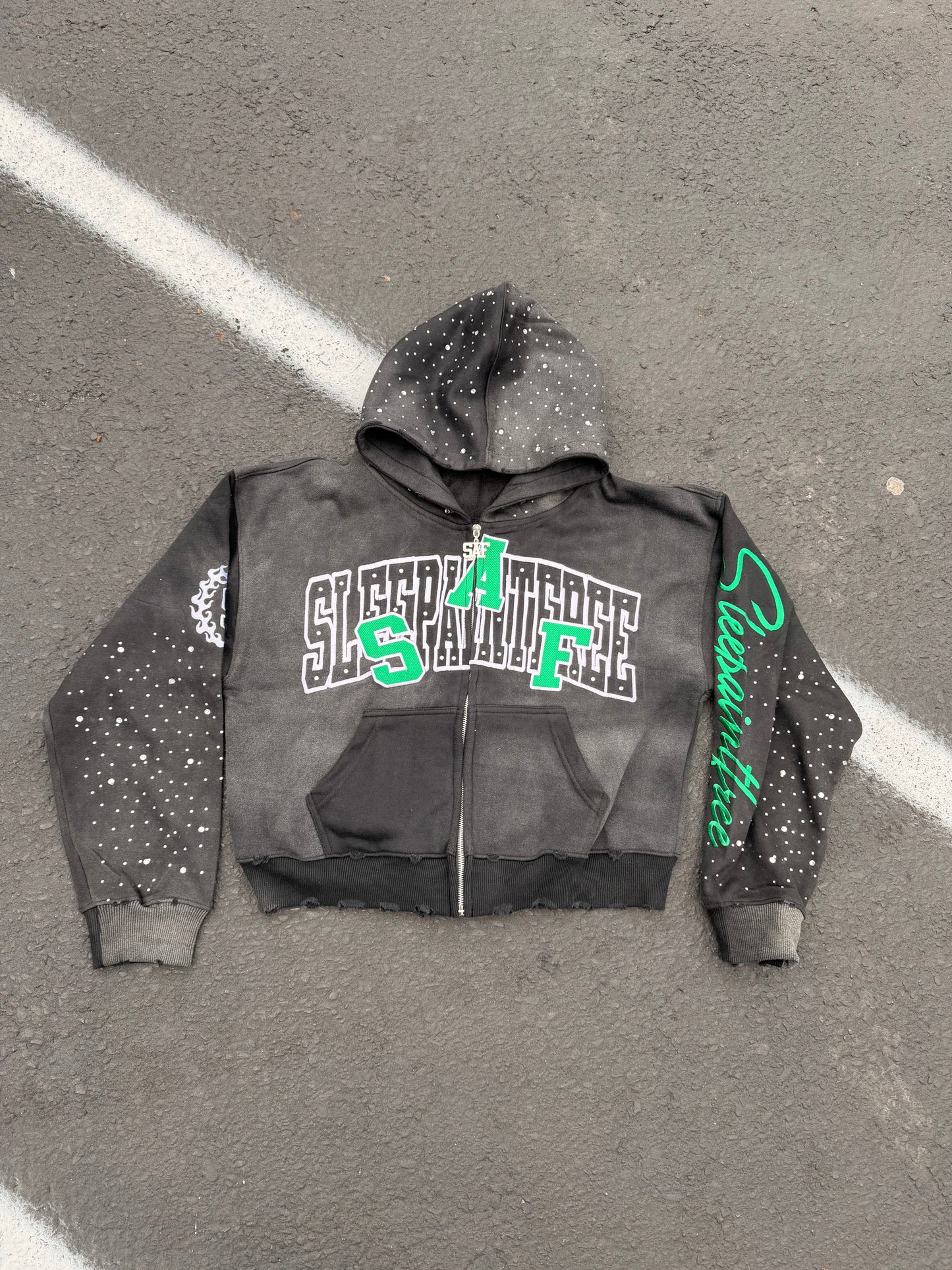 Black acronym hoodie