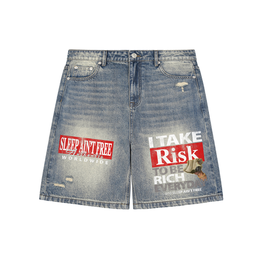 Take risk denim short