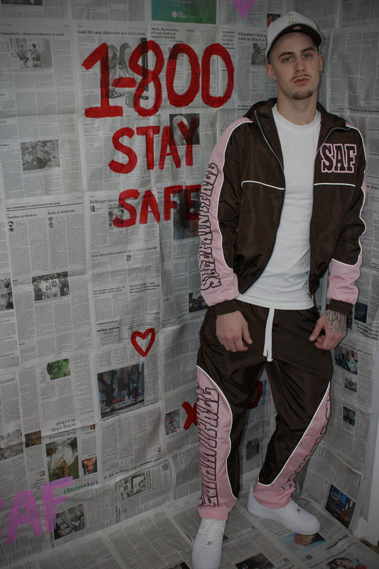 Valentines Tracksuit Brown/Pink