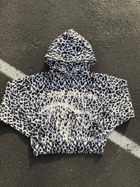 White Leopard StarFace Pullover